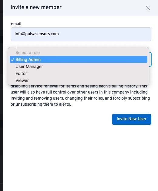 Invite new user to an organization